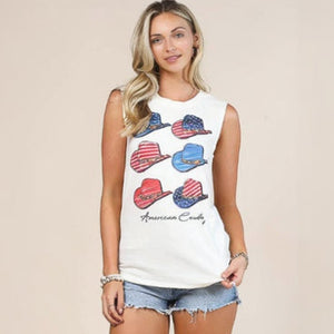 SHILOH AMERICANA HATS SLEEVELESS TOP - Avery