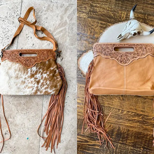 The Maggie With Fringe Handbag - Boho Ranch