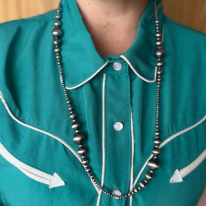 Graduated Sterling Silver Pearls 30 - Z Bars