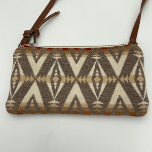 Small Wool Crossbody Purse No Fringe - Puddle City Craft