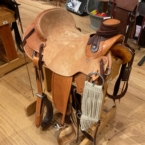Hamley Saddle W-197 Wade Basket Stamp