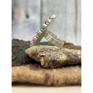 Cotton Candy Turquoise Ring- Nizhoni Traders LLC