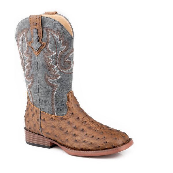 Kids' Ostrich Faux Leather Boots - Roper