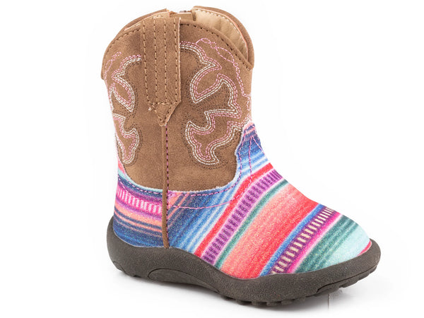 Infant's Cowbabies Glitter Serape Boots - Roper