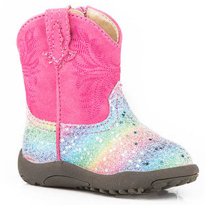 Infant's Glitter Rainbow Boots - Roper