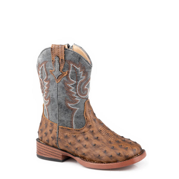 Toddler's BUMPS FAUX OSTRICH BOOT  - Roper