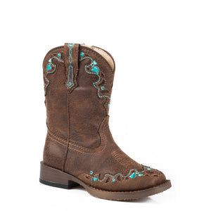 Girls Toddler Brown with Hearts - Roper