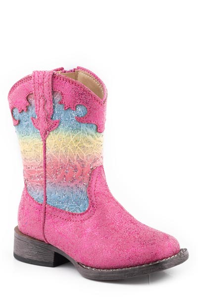 Girl's Pink Glitter Boot - Roper