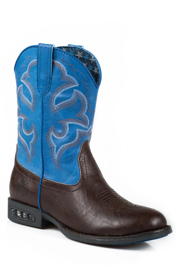 Boy's Lightning Brown Boots - Roper