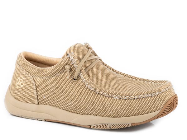 Mens Lace Up Canvas Shoe - Roper