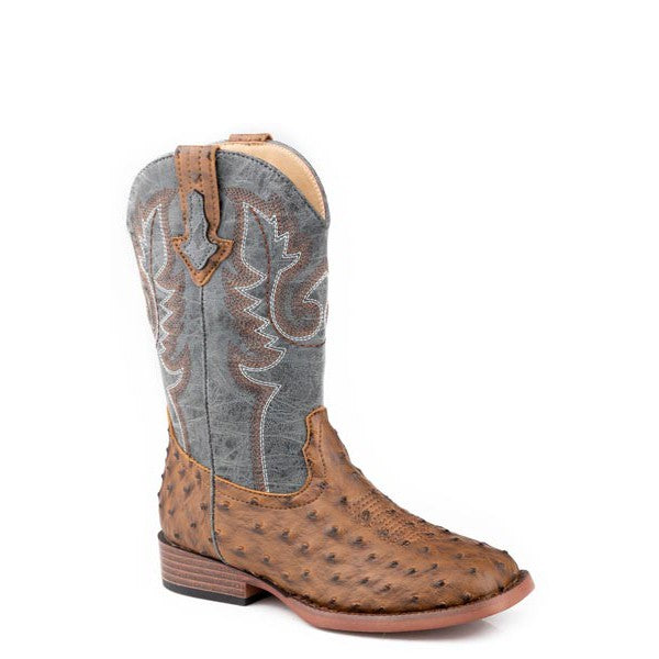 BIG KIDS BUMPS FAUX OSTRICH BOOT - Roper