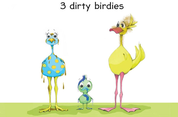 Dirty Birdies Board Book -Sleeping Bear Press