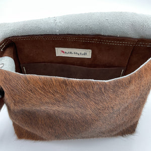 Raw Hair on Hide Purse - Puddle City Craft