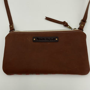 Small Wool Crossbody Purse No Fringe - Puddle City Craft
