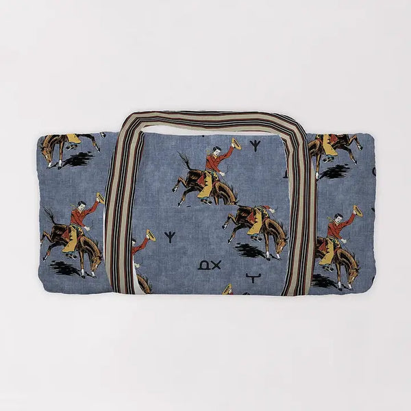 Lazy J Quilted Weekender Duffle Bag - Ida Mae Home