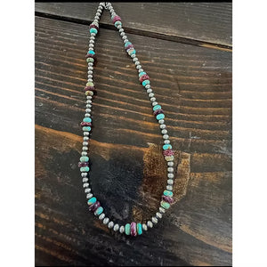 #109 Pearls w/TQ and Purple Spiny Oyster - Z Bars