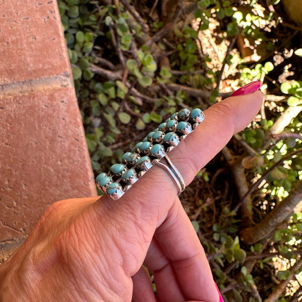Navajo Kingman Turquoise Ring - Nizhoni Traders LLC