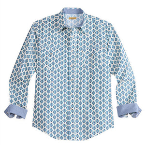 Men's Ombre Aztec Tile Shirt - Tin Haul
