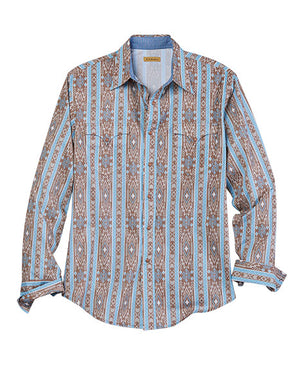 Men's Tribal Stripe Print Shirt - Tin Haul