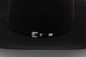 1000X Black Open Crown Felt Hat - Rodeo King