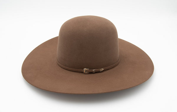 1000X Tan Belly Open Crown Felt Hat  - W. Alboum Hat Co.