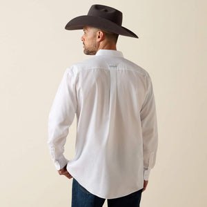 Men's Wrinkle Free Solid White Shirt - Ariat