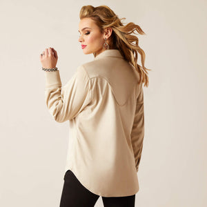Women's Suede Snap Button Shirt - Ariat