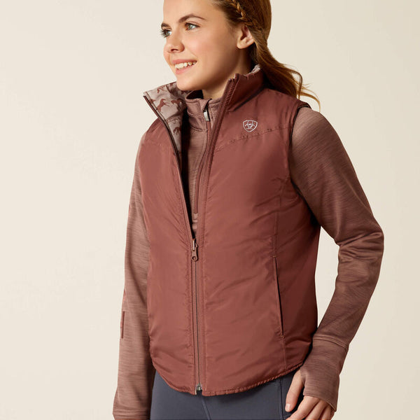 Girl's Bella Reversible Insulated Vest - Ariat