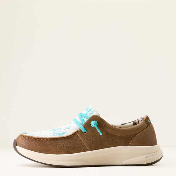 Women's Buckeye Honey Bear/Turquoise Waterproof Shoe - Ariat