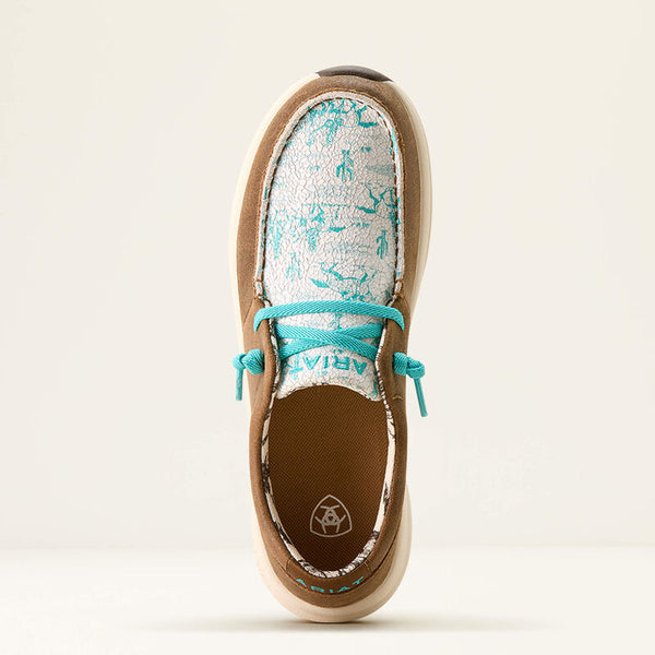 Women's Buckeye Honey Bear/Turquoise Waterproof Shoe - Ariat