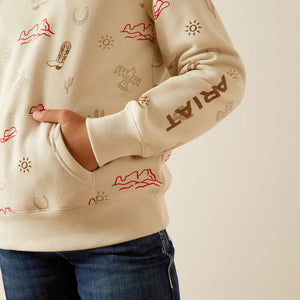 Girl's Western Stamps Sweatshirt - Ariat