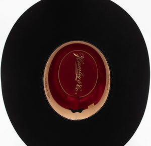 100X Black Open Crown Hat - Rodeo King