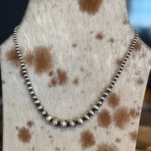 Graduated Sterling Silver Pearls - Z Bars