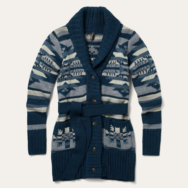 Women's Aztec Indigo Sweater - Stetson