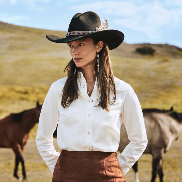 WOMENS L/S BOYFRIEND SHIRT - STETSON