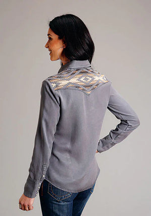 Stetson Womens Gray Shirt