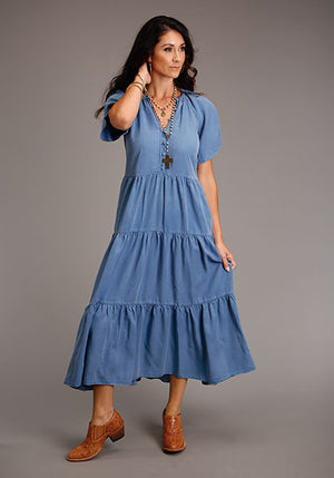 Women's Blue Denim Tiered - Stetson