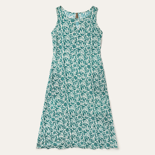 1609 Jade Floral Challis Dress - Stetson