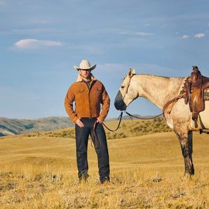 Men's Vintage Tan Suede with Shearling - Stetson