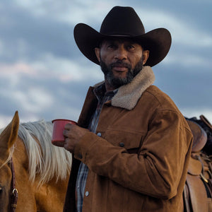 Men's Vintage Tan Suede with Shearling - Stetson