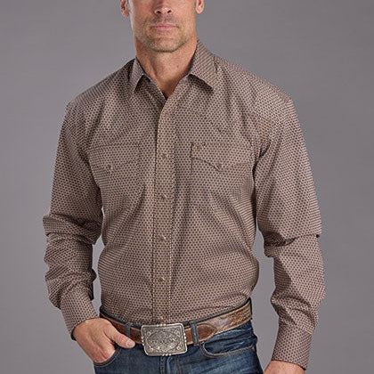 Men's Blue Line Diamond Snap Shirt - Stetson