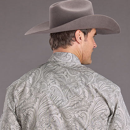 Men's Smoke Paisley Snap Shirt - Stetson