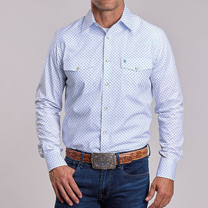 Men's Silver Spur Print Shirt - Stetson