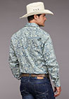 MENS L/S SNAP PAISLEY SHIRT