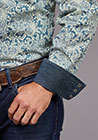 MENS L/S SNAP PAISLEY SHIRT