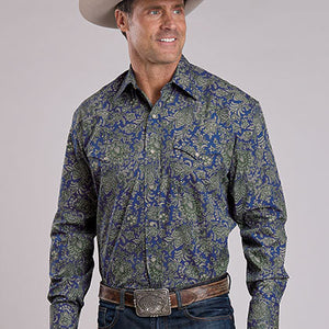Men's Moss Paisley Snap Shirt - Stetson
