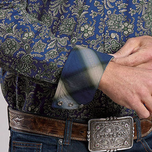 Men's Moss Paisley Snap Shirt - Stetson