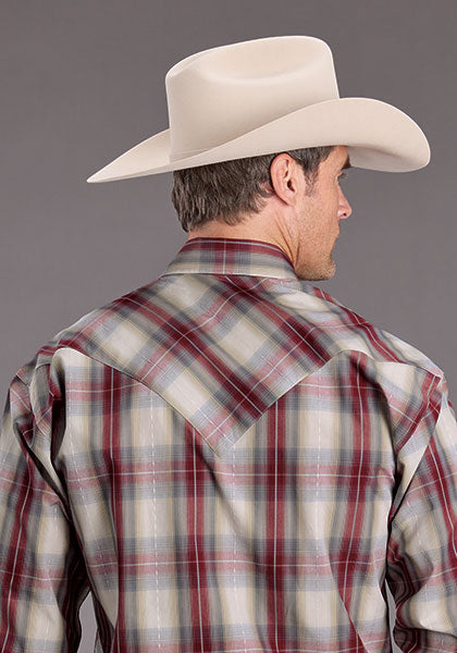 Men's Diamond Ranch Plaid Snap Shirt - Stetson