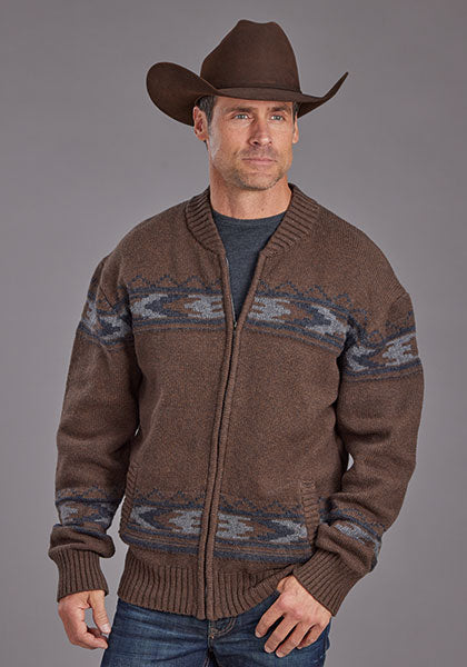 Men's Wool Blend Cardigan - Stetson