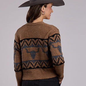 Women's Crop Vintage Cardigan - Stetson